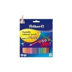 Pelikan Buntstifte Standard BS24LN, 24er Kartonetui farbig lackiert, Länge: 175 mm, Minenstärke: 3.0 mm (724013)