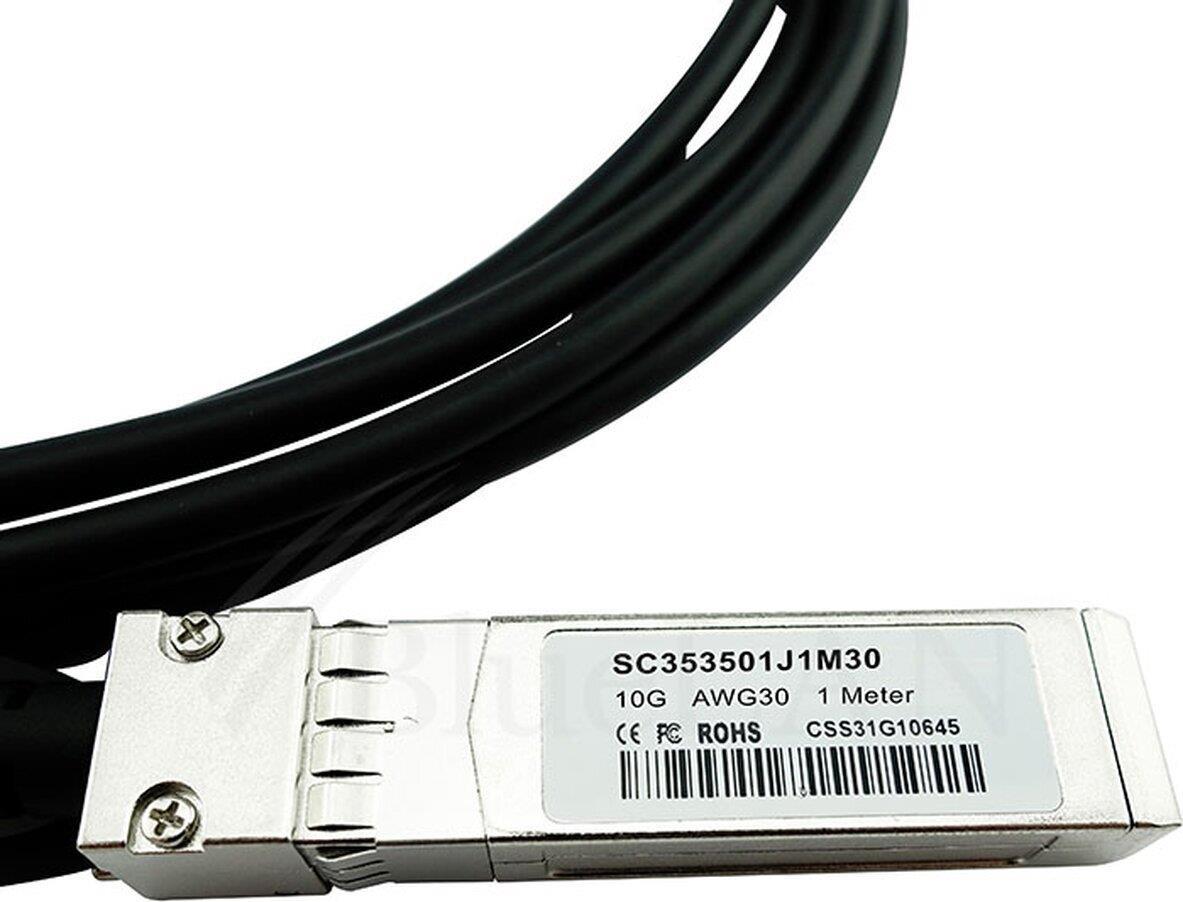 Kompatibles Alcatel-Lucent OS6360-CBL-60CM BlueLAN 10GBASE-CR passives SFP+ auf SFP+ Direct Attach Kabel, 0.5 Meter, AWG30 (OS6360-CBL-60CM-BL)
