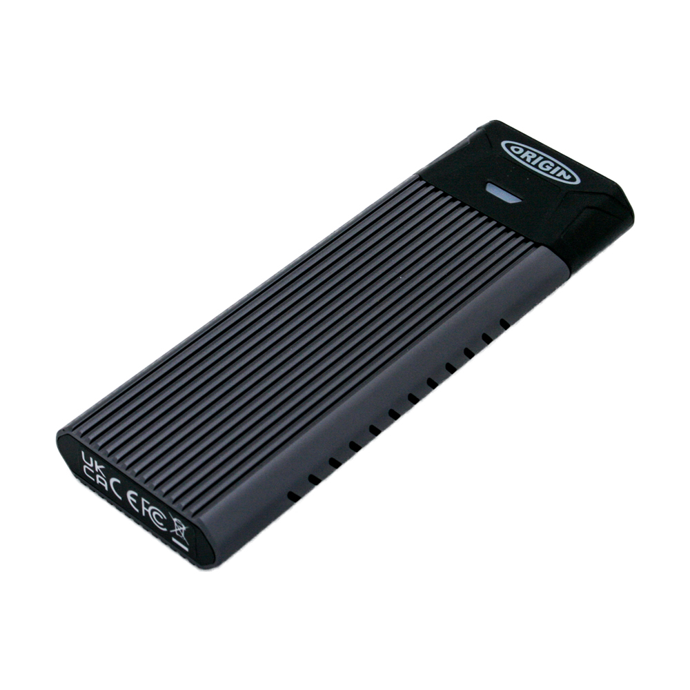 Origin Storage OS-EUCM2/NVME-SATA M.2 Gehäuse NVMe/SATA USB-C 2240/2260/2280 Schwarz
