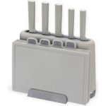 Maestro MR-1412-GREY Messerset mit Block + Schneidebrett-Set Grau (MR-1412-GREY)