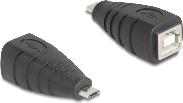 Delock USB 2.0 Adapter Typ Micro-B Stecker zu Typ-B Buchse (67201)