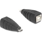 Delock USB 2.0 Adapter Typ Micro-B Stecker zu Typ-B Buchse (67201)