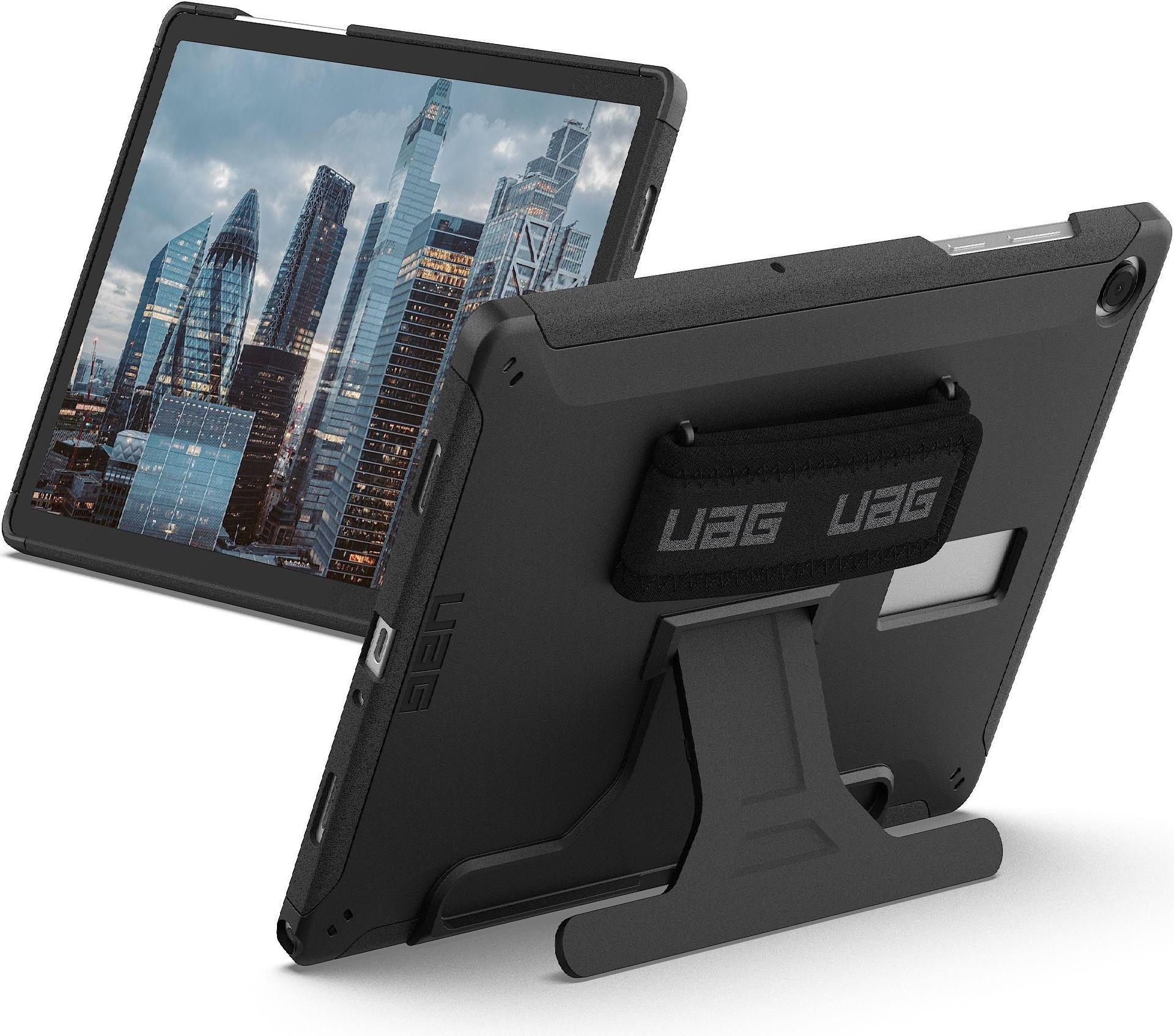 UAG Urban Armor Gear Scout Handstrap & Kickstand Case | Samsung Galaxy Tab A11+ (2025) / A9+ (2023) | schwarz | bulk | 224462B14040 (224462B14040)