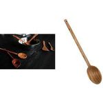 metaltex Kochlöffel, oval, Länge: 300 mm, Olivenholz geölte Oberfläche, Maße: (L)300 x (B)57 mm - 1 Stück (580602010)