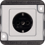Merten MEG2300-7060. Buchsen-Typ: CEE 7/3, Unterstützte Stecker-Typen: CEE 7/4. Produktfarbe: Silber. Eingangsspannung: 250 V, Stromstärke (maximal): 16 A (MEG2300-7060)