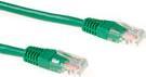 ACT Green 0.5 meter U/UTP CAT5E patch cable with RJ45 connectors CAT5E U/UTP GREEN 0.50M (IB5700)