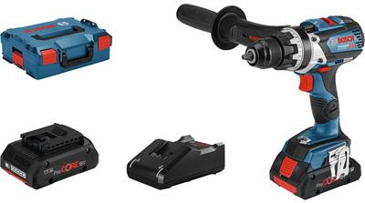 Bosch Professional GSR 18V 110 C Akku-Bohrschrauber 18 V 4.0 Ah Li-Ion inkl. Koffer, inkl. 2. Akku (06019G010A)