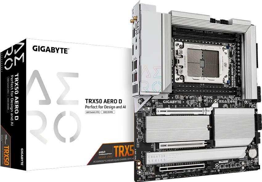 Gigabyte TRX50 AERO D Motherboard AMD TRX50 Socket sTR5 Erweitertes ATX (TRX50 AERO D)