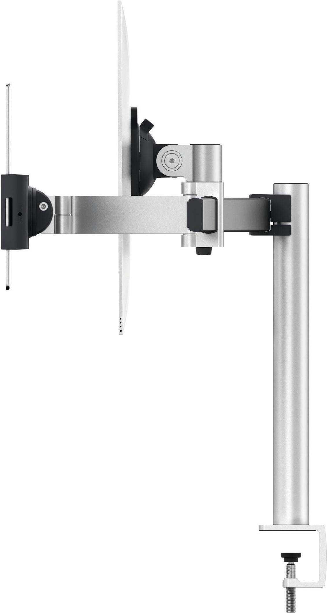 DURABLE 508723 Verstellbare Tischhalterung für Monitor 21"–27" und Tablet 7"–13" Silber