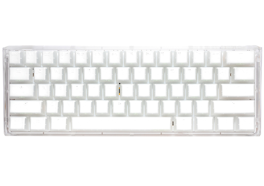 Ducky One 3 Mini Aura Edition mechanische Gaming-Tastatur, Gateron Baby Kangaroo, RGB, QWERTZ, USB, Weiß