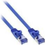 InLine® Patchkabel flach, U/FTP, Cat.6A, blau, 7m (71807B)
