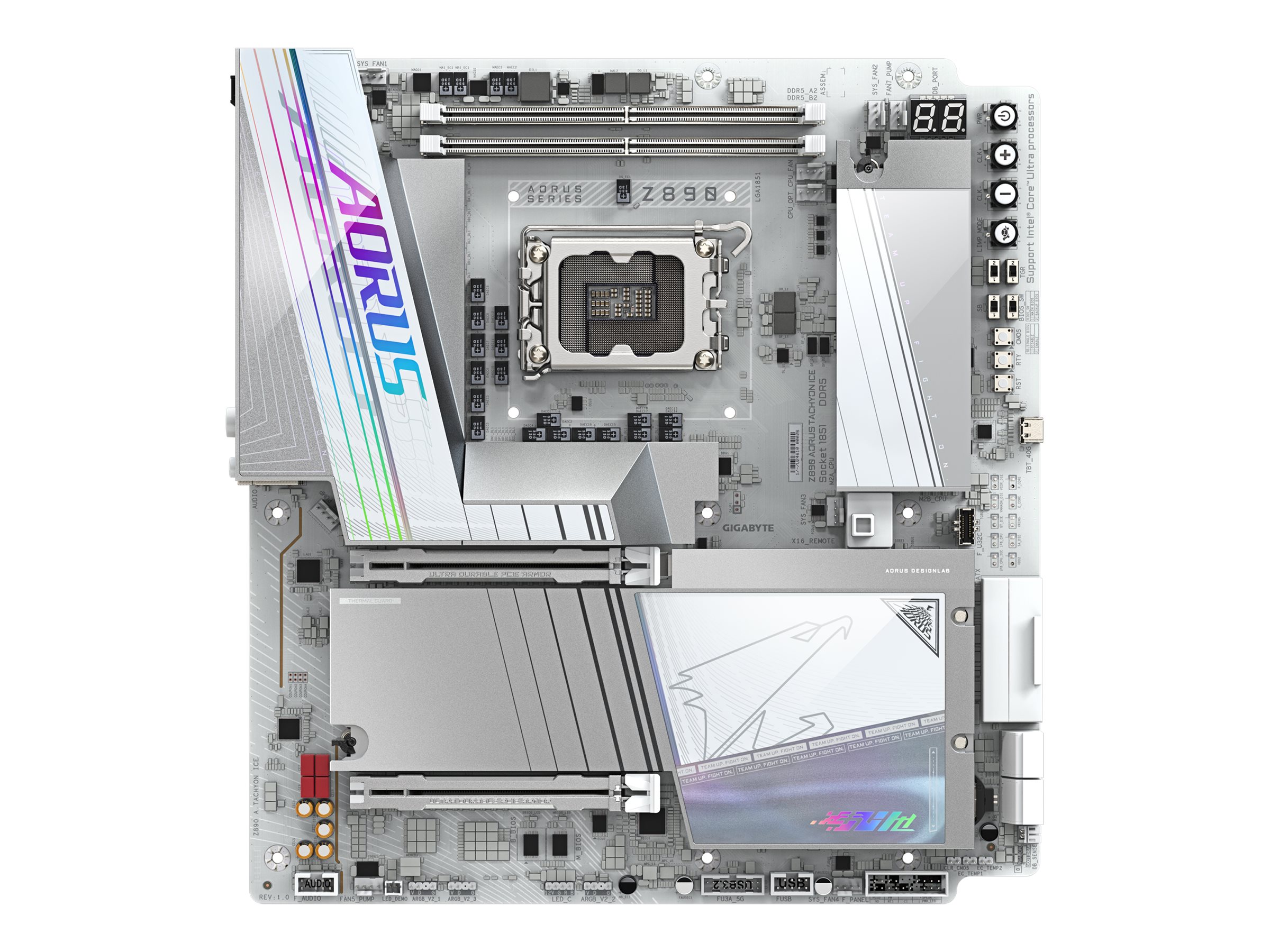 AORUS Z890 TACHYON ICE Mainboard E-ATX LGA1851 Intel Z890 Weiß