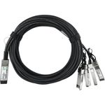 Kompatibles Lenovo A1DL BlueLAN© passives 40GBASE-CR4 QSFP auf 4x10GBASE-CR SFP+ Direct Attach Breakout Kabel, 1M, AWG30 (A1DL-BL)