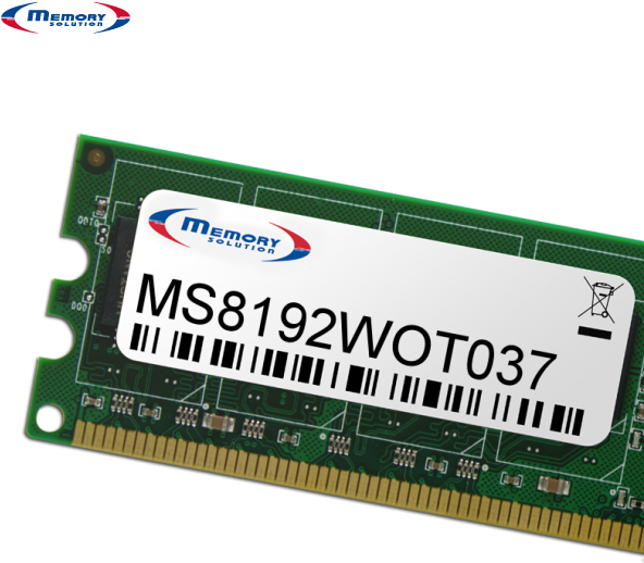 Memory Solution MS8192WOT037 Speichermodul 8 GB (MS8192WOT037)