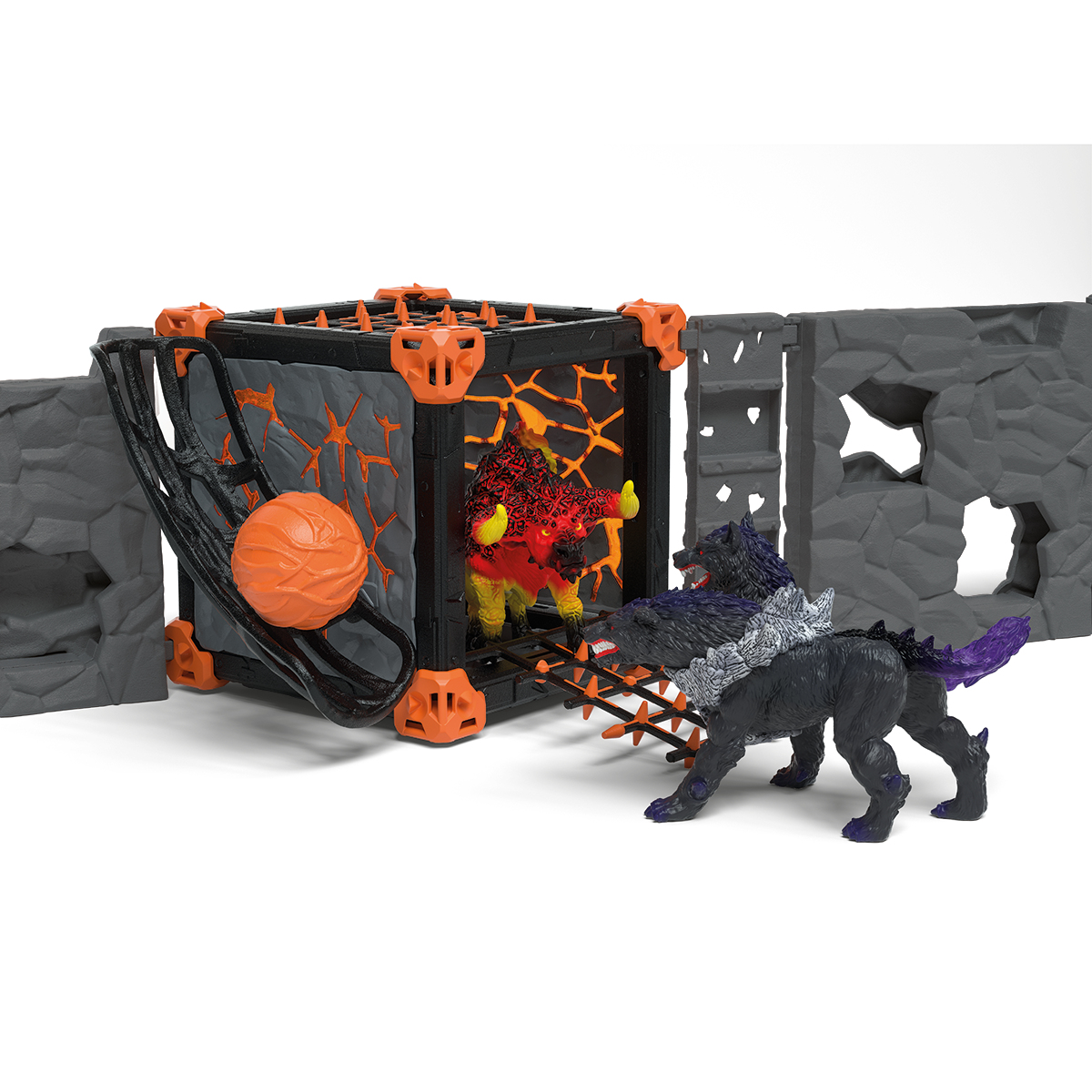 Schleich Eldrador BattleCave Arena: Lava vs. Schatten, Mehrfarbig