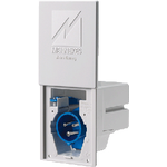 MENNEKES Elektrotechnik GmbH & Co. KG 8001 Elektrischer Netzstecker 3P Blau - Weiß (8001)