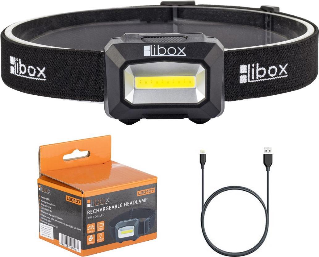 Libox LB0107 Taschenlampe Schwarz Stirnband-Taschenlampe LED (LB0107)