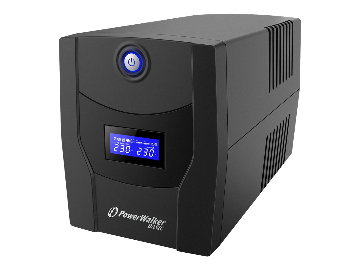 PowerWalker Basic VI 2200 STL USV Line-Interaktiv 2200 VA 1320 W 4x CEE 7/3 USB Schwarz