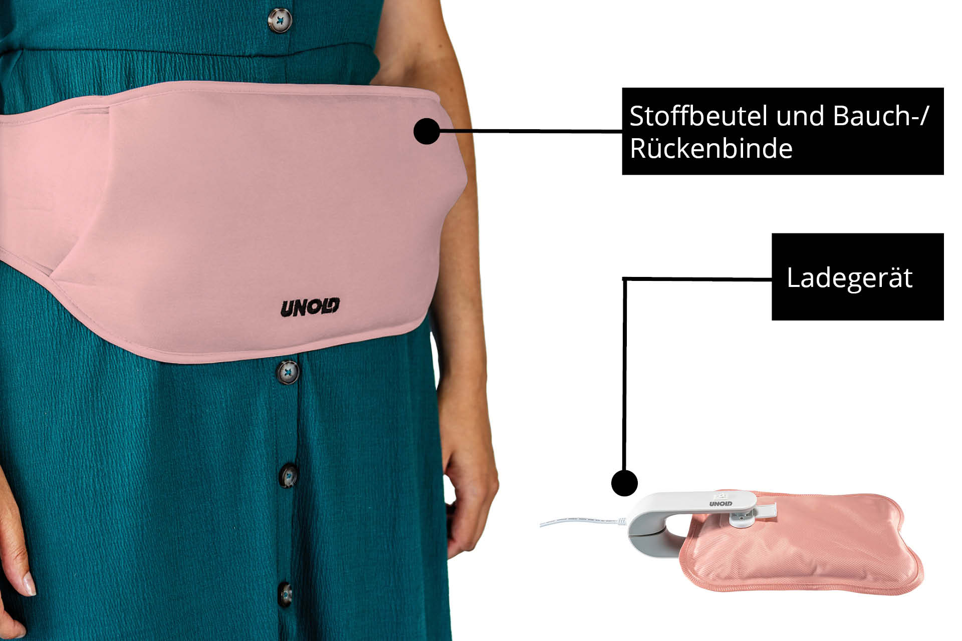 Unold Wärmi 86014 Elektrische Wärmflasche 380 W Pink