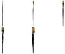 kangaro Haarpinsel 341, flach, Gr. 8, schwarz lackiert kurzer Holzstiel, Synthetikfasern, Aluminiumzwinge, - 1 Stück (K-844108)