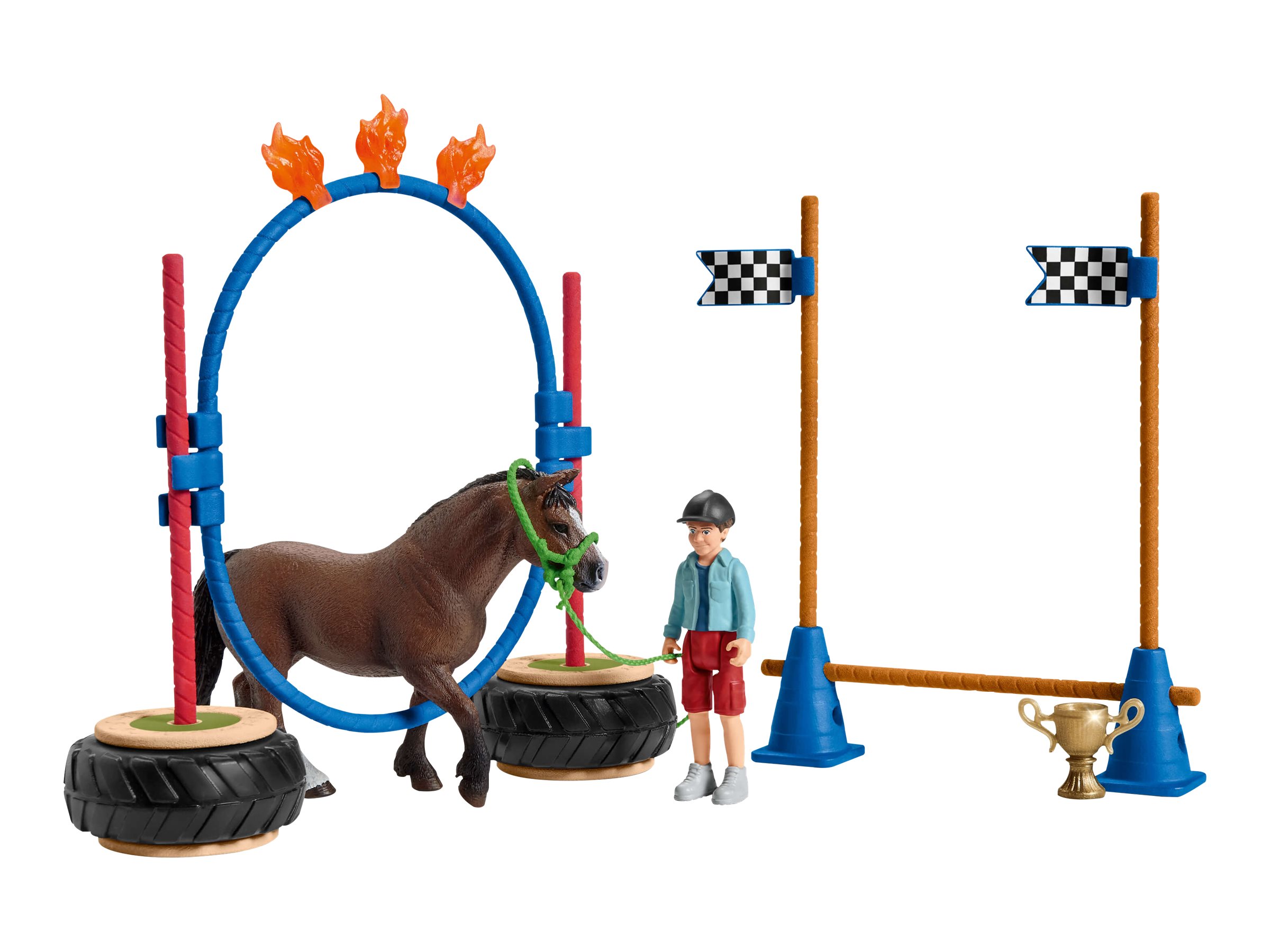 Schleich Farm World Pony Agility Rennen Mehrfarbig