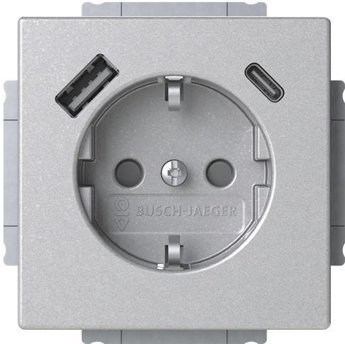 Busch-Jaeger SCHUKO Steckdose SB-A+C 20 EUCB2USBAC-83 (2CKA002011A6304)