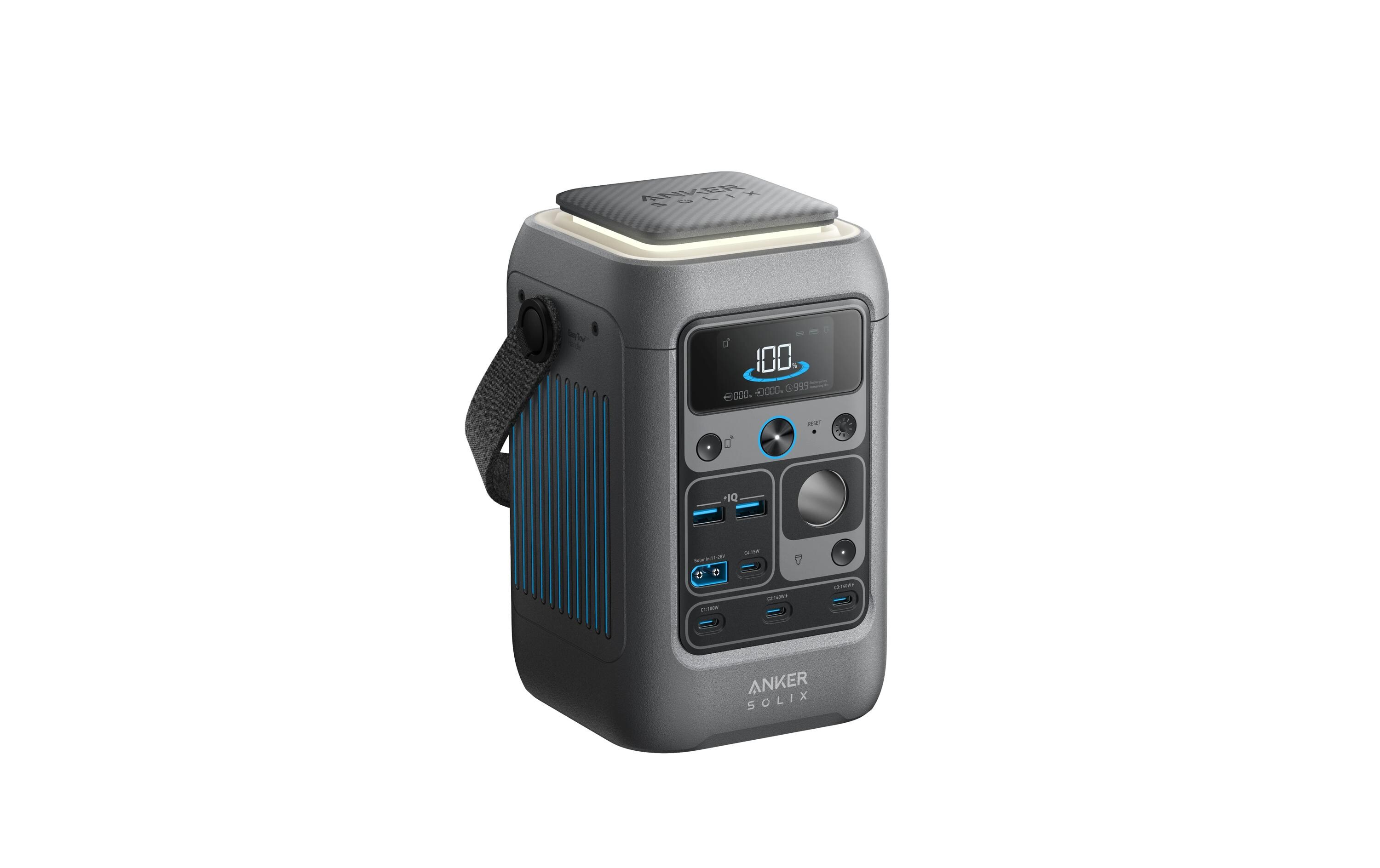 Anker SOLIX C300X DC Tragbare Powerstation 288 Wh 300 W Grau, Schwarz