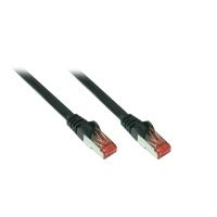 RNS® Patchkabel mit Rastnasenschutz, Cat. 6A, S/FTP, PiMF, halogenfrei, 500MHz, schwarz, 5m, Good Connections (8060-H050S)