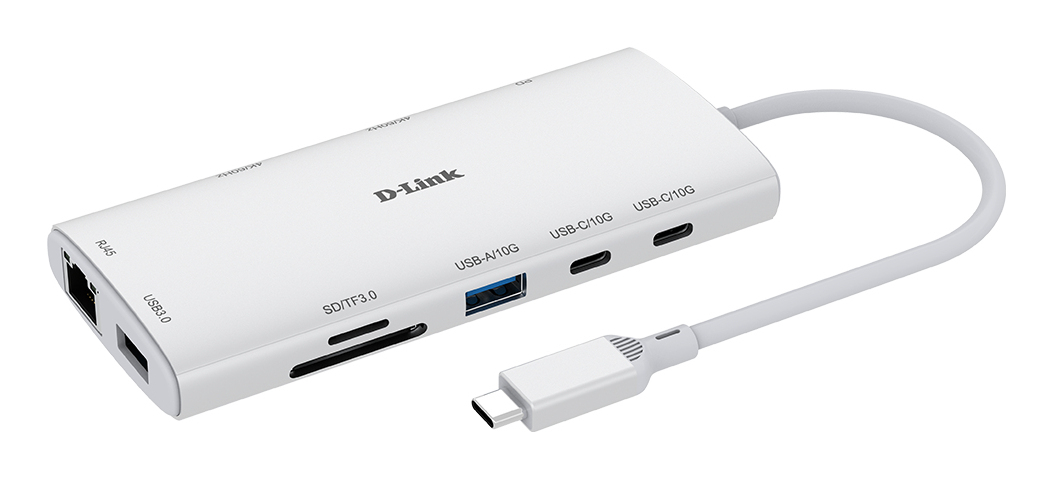 D-Link DUP-A01 Dockingstation USB-C 2 x HDMI 1GbE Weiß