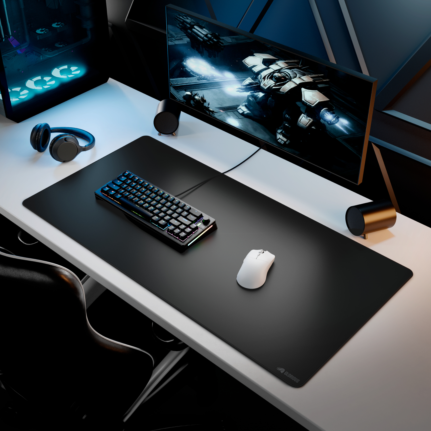 Glorious GMP 2 Gaming-Mauspad XXL Stoff Schwarz