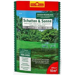WOLF-Garten LP 10 Shadow und sun premium-lawn 0.2kg 10m² Rasen Grassamen (3.8...