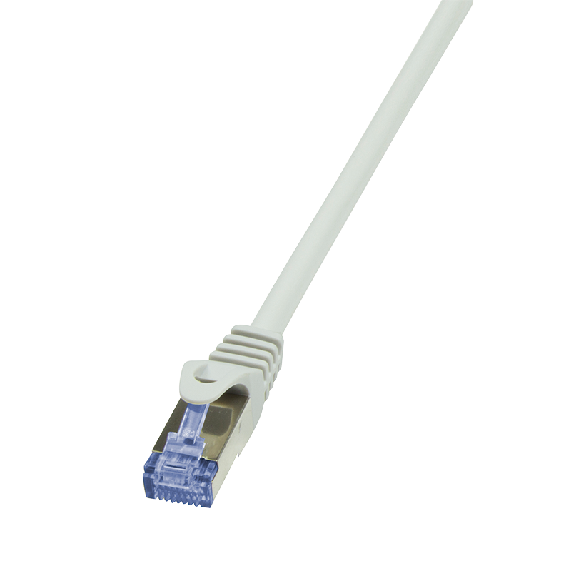 LogiLink RJ45 Netzwerk AnschlusskabelCat.7 Rohkabel S/FTP 0.50 m Grau vergoldete Steckkontakte, Flammwidrig, mit Rastnasenschutz LogiLink (CQ4022S)