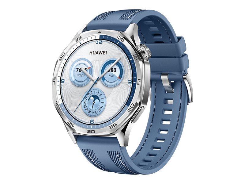 Huawei Watch GT 5 46mm Smartwatch 1,43" AMOLED Edelstahl Blau
