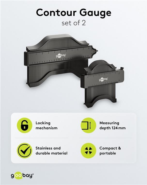 Goobay Konturenlehre, 2er-Set (61668)