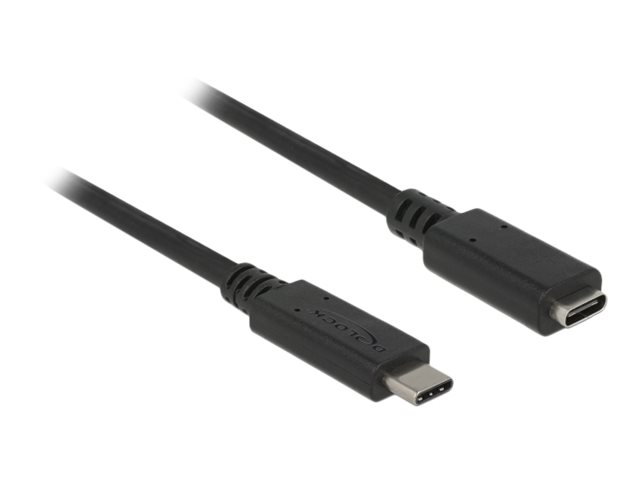 Delock USB Typ-C-Verlängerungskabel 2 m Schwarz