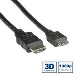 VALUE HDMI High Speed Kabel mit Ethernet, HDMI ST - Mini HDMI ST 2,0m (11.99.5580)