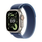 Apple Watch Ultra 3 GPS + Cellular 49mm Natural Titanium Case with Blue/Bright Blue Trail Loop - M/L,Model A3281 EU-Version (MEWU4QI/A)