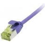 Patchkabel RJ45, CAT6A 500Mhz, 2m, lila, U/FTP, slimline rund d=3,8mm, TPE/LSZH(Superflex), AWG32, mitCat.7 Rohkabel, Synergy 21 (S217395V3)
