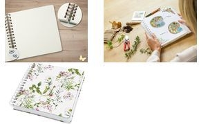 Sigel Spiral-Notizbuch Fairytale Garden Blanko - A5 (JQ101)