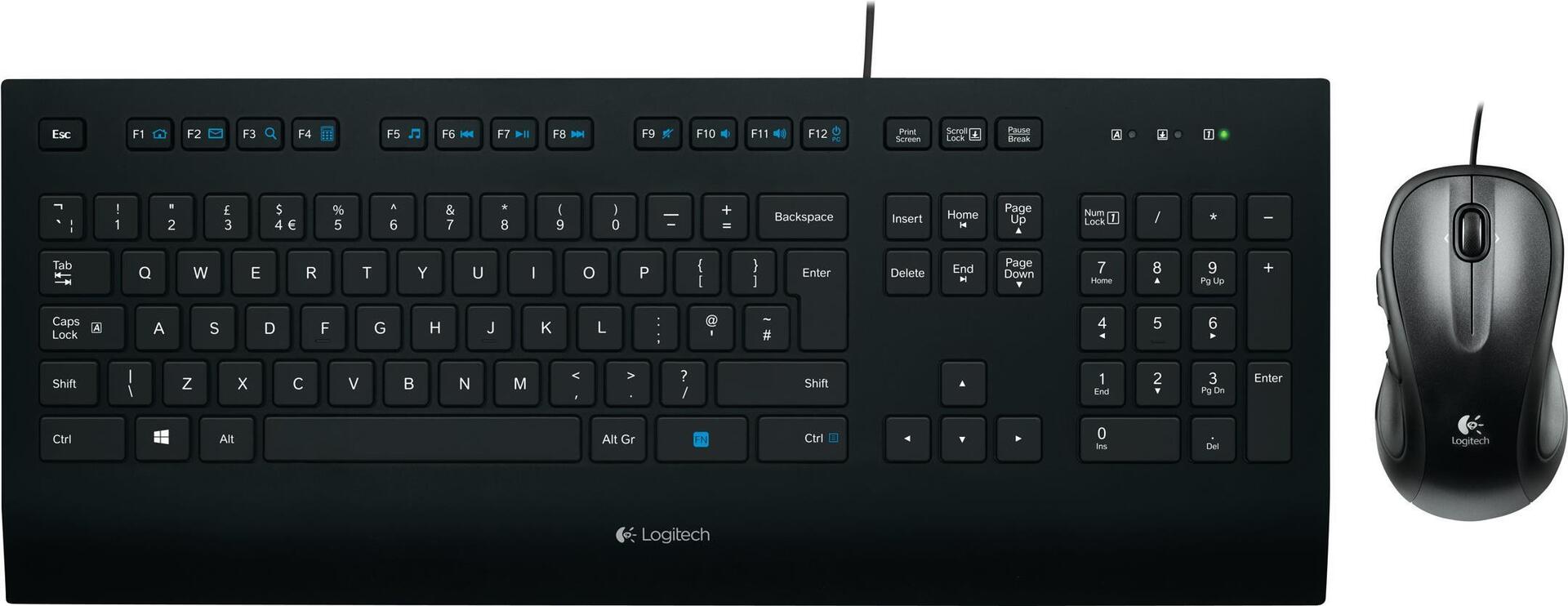 Logitech K280e Tastatur AZERTY USB Schwarz