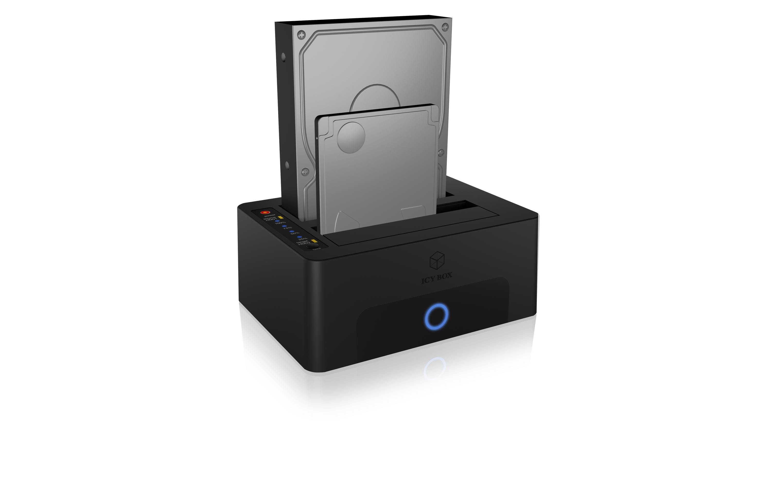 ICY BOX IB-1232CL-U3 HDD-Dockingstation USB 3.0 Schwarz