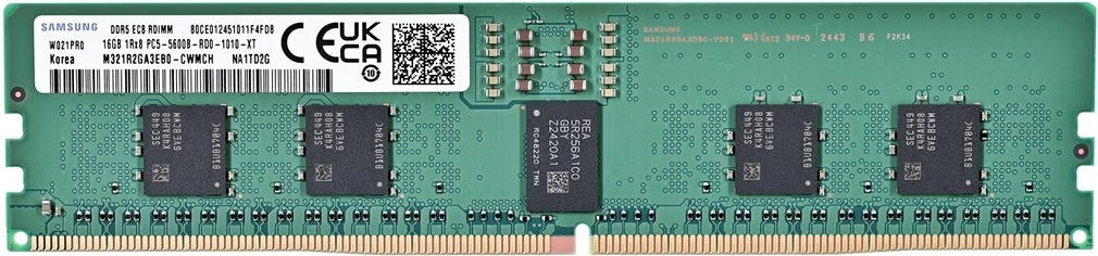 Samsung RDIMM 16GB DDR5 1Rx8 5600MHz PC5-44800 ECC REGISTERED M321R2GA3EB0-CWM (M321R2GA3EB0-CWM)