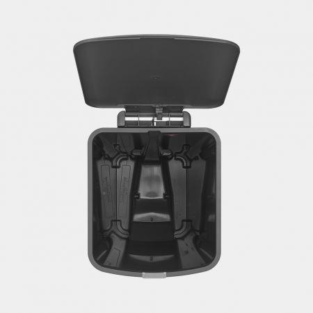 Brabantia 800023 Mülleimer 40 l Ecke Grau (800023)