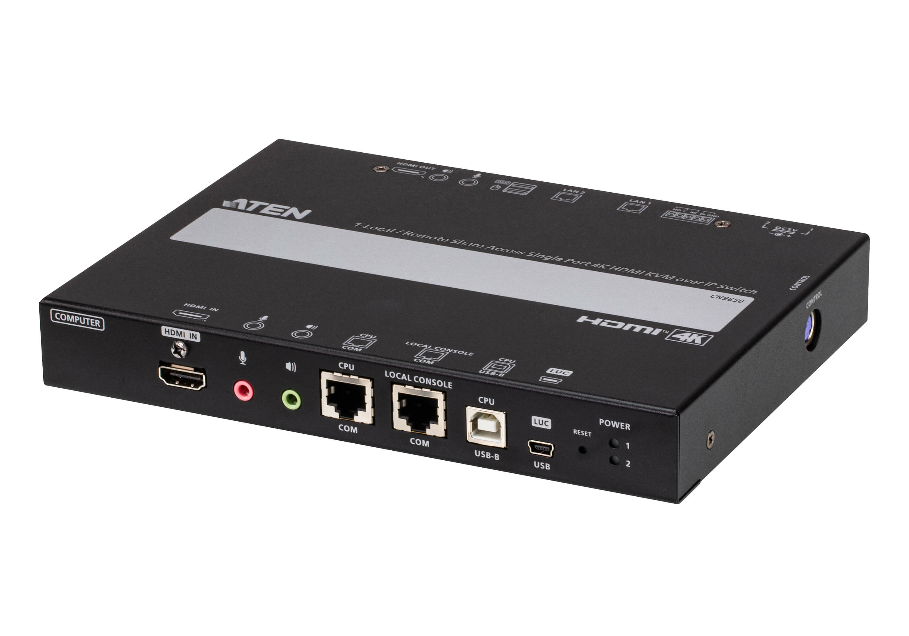ATEN CN9850 KVM-Switch 4 Ports 4K HDMI Schwarz