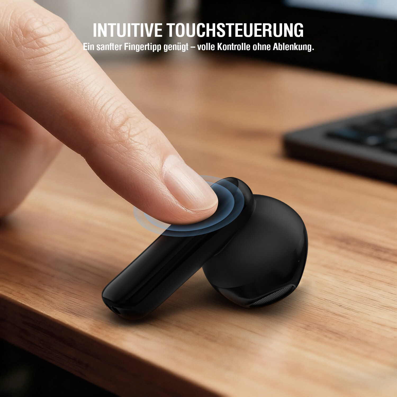 4smarts SkyBuds Air True Wireless Stereo (TWS) Bluetooth 5.4 Schwarz