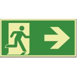HEIN Industrieschilder HEIN 47317 RettungszeichenHEIN_47317Rettungsweg rechts ASR KP 300x150mm (47317)