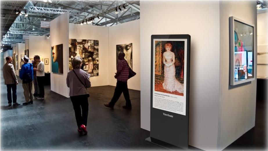 ViewSonic EP5542 55" 4K UHD Digital Signage Display Schwarz