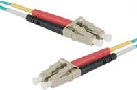 exertis Connect LWL Patchkabel HD, 50/125 µm, OM3-Faser, LC Duplex Stecker/Stecker, aqua, 30,0 m UPC UPC-Schliff - Standard: IEC 61754 / 61755 ? ISO 11801- Einfügedämpfung: = 25 dB- HD (High Density) = hohe Packungsdichte- Durchmesser: 2 mm (392729)