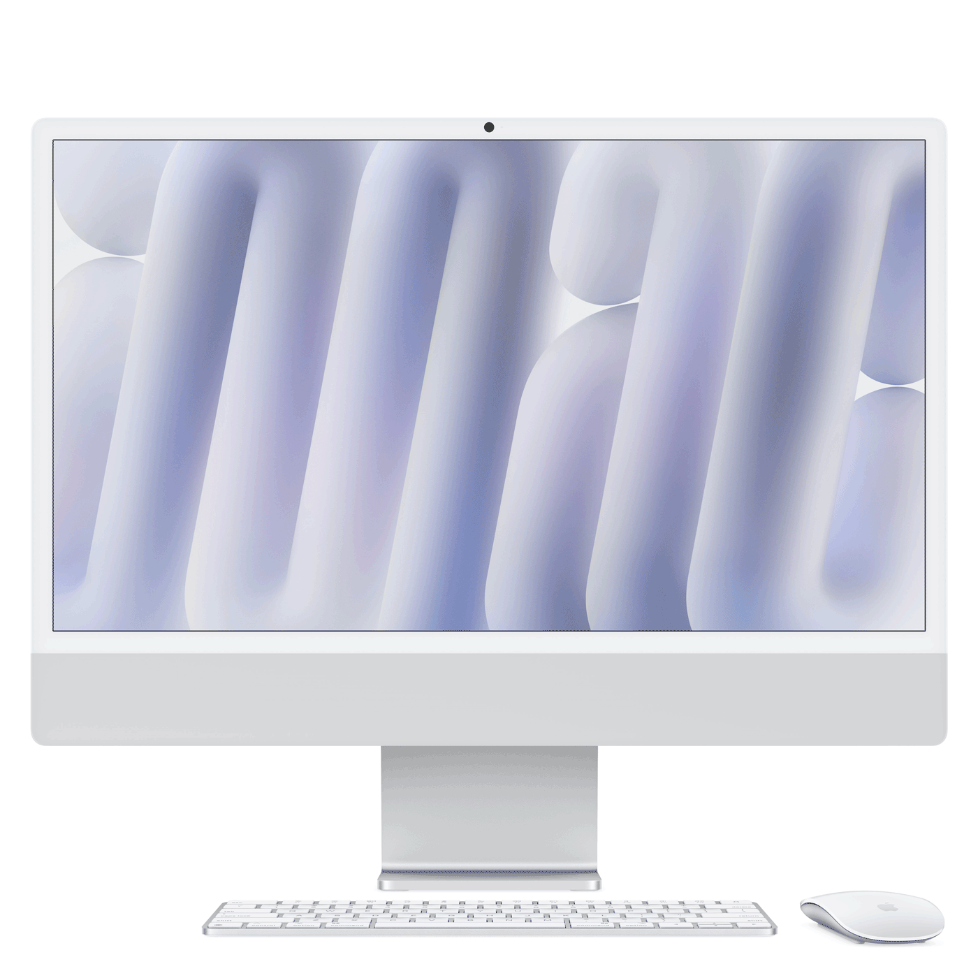 Apple 24-inch iMac with Retina 4.5K display: M4 chip with 8-core CPU and 8-core GPU, 16GB, 256GB SSD - Silver (MWUC3D/A)