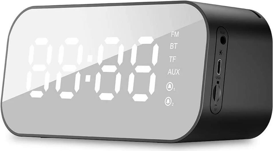 Havit M3 - Bluetooth-Lautsprecher mit Wecker und Radio, schwarz (M3)
